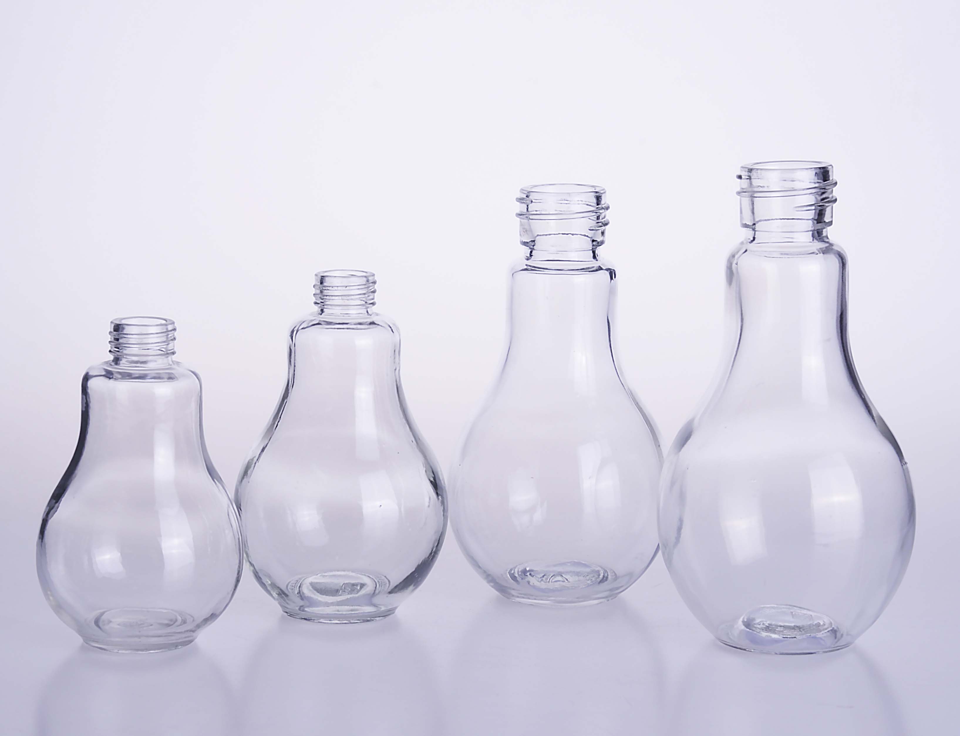 Bulb Shape Glass Bottle
