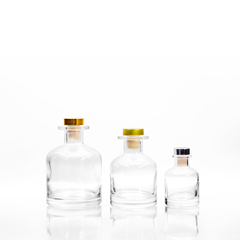 50ml 100ml 150ml 250ml Transparent Polymer Filled Glass Diffuser Bottle