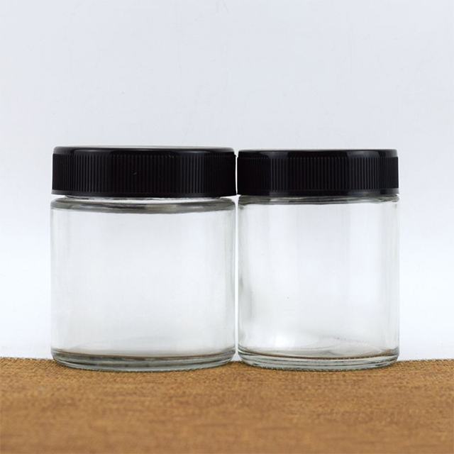 4oz 5oz 6oz 8oz Round Glass Storage Jar with Safety Lid