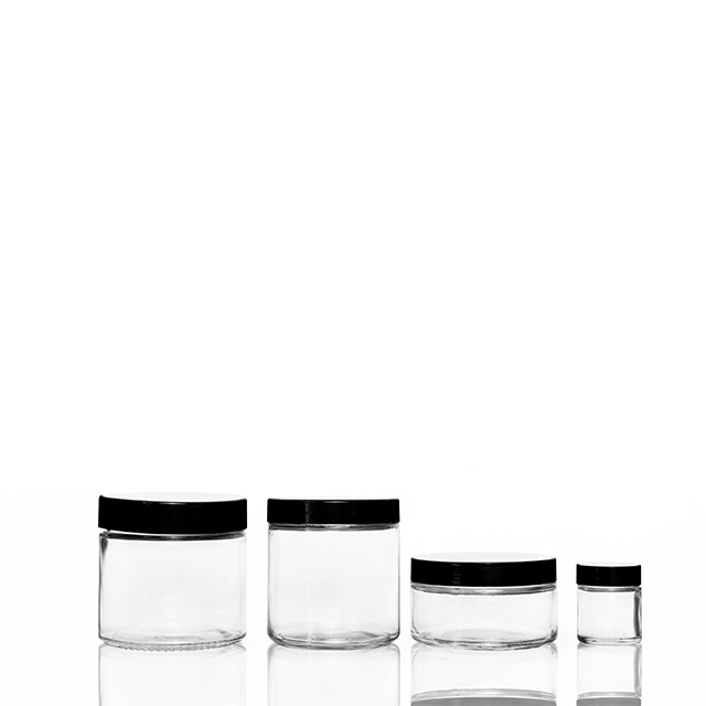 180ml Tall Clear Glass Storage Tube with Safety Cover