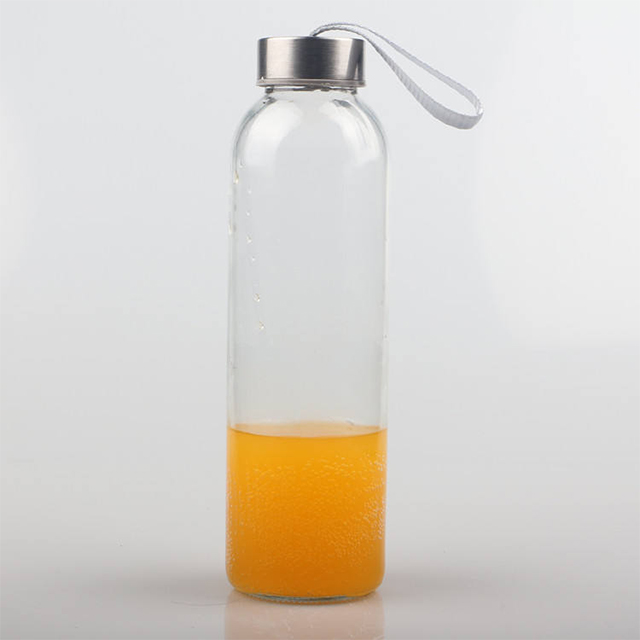 500ml Customized Glass Water Drinking Bottle with Lids