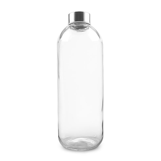 1000ml 1L Glass Water Bottle with Lid